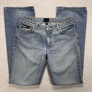 VTG Tommy Bootcut Jeans Women’s 9 (30x32.5) Light Wash Western Rodeo Y2K Boho